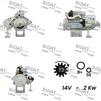 Démarreur FISPA S12DE0700A2