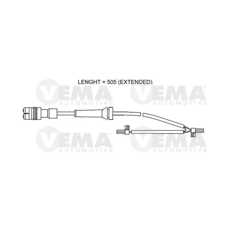 Contact d'avertissement, usure des plaquettes de frein VEMA 117460