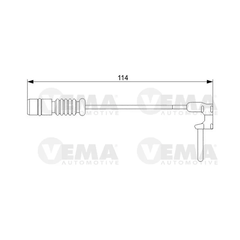 Contact d'avertissement, usure des plaquettes de frein VEMA 117463