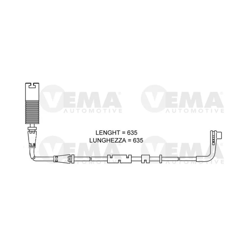 Contact d'avertissement, usure des plaquettes de frein VEMA 117465