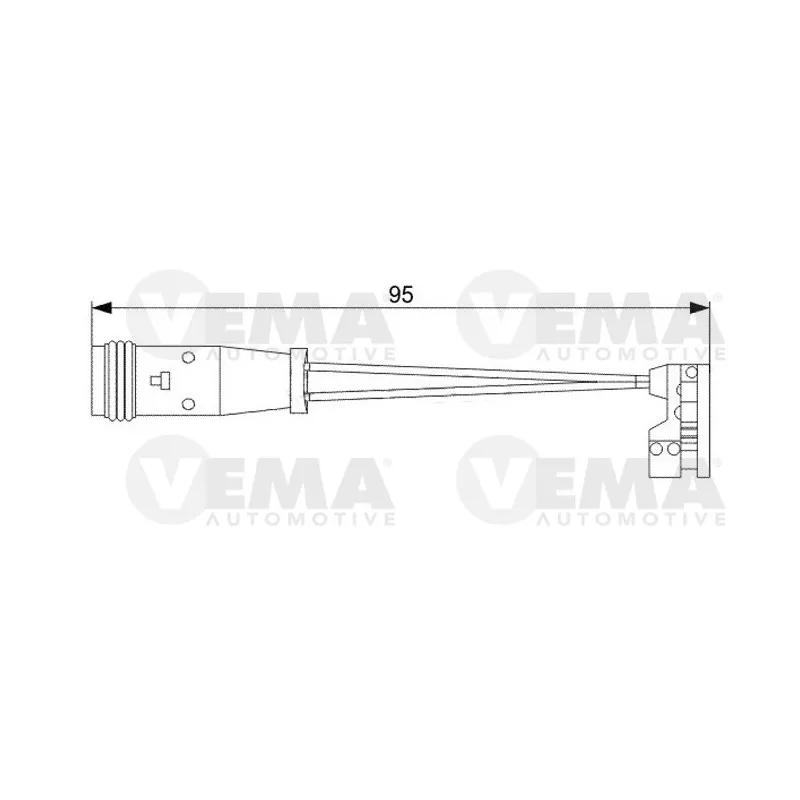 Contact d'avertissement, usure des plaquettes de frein VEMA 117478