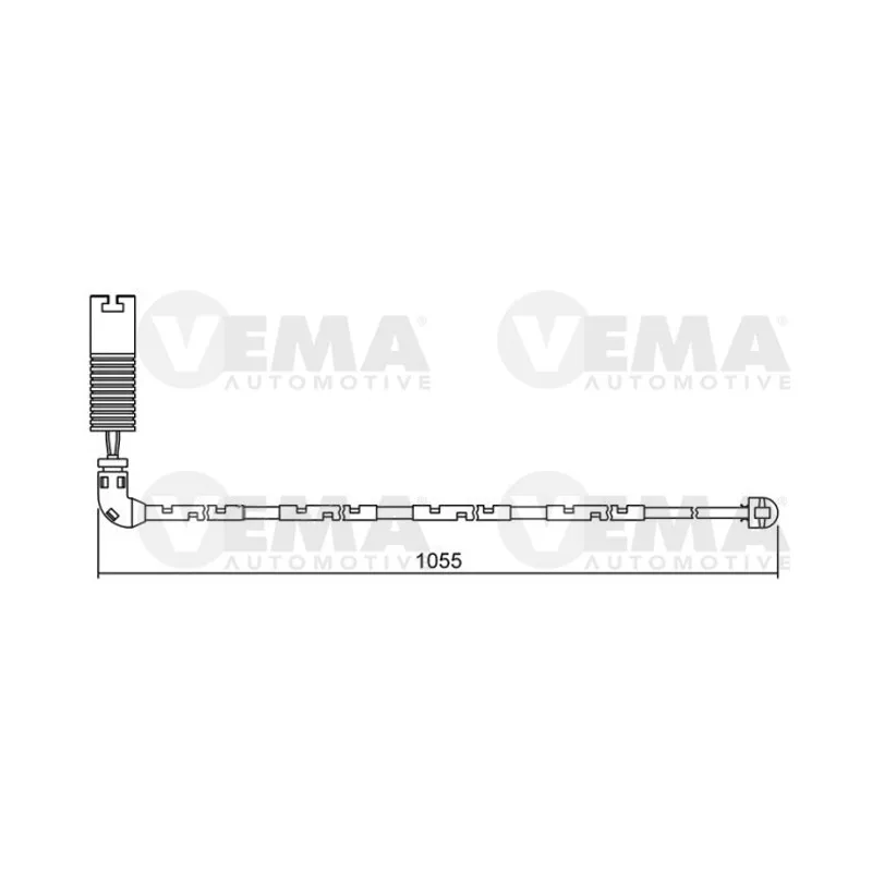 Contact d'avertissement, usure des plaquettes de frein VEMA 117482
