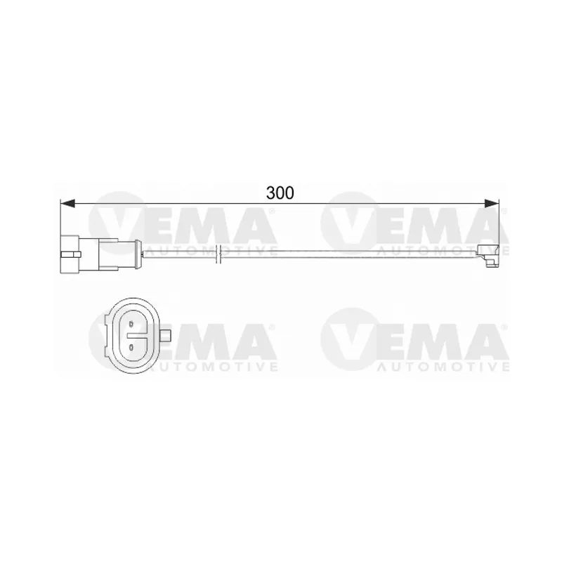 Contact d'avertissement, usure des plaquettes de frein VEMA 117487