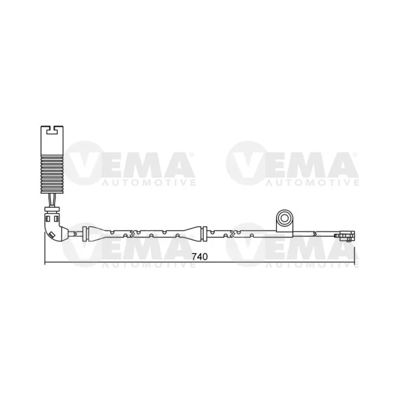 Contact d'avertissement, usure des plaquettes de frein VEMA 117492