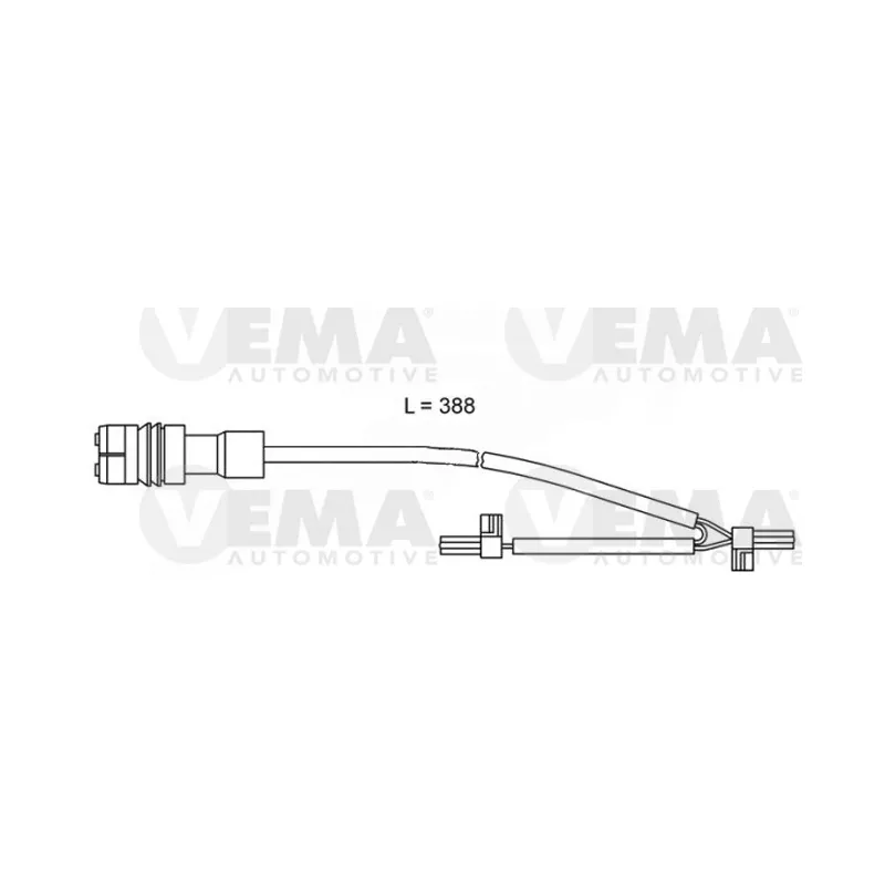 Contact d'avertissement, usure des plaquettes de frein VEMA 117504