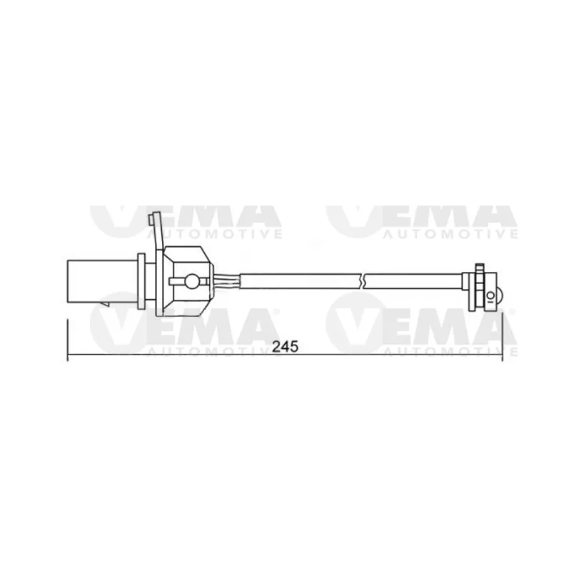 Contact d'avertissement, usure des plaquettes de frein VEMA 117506