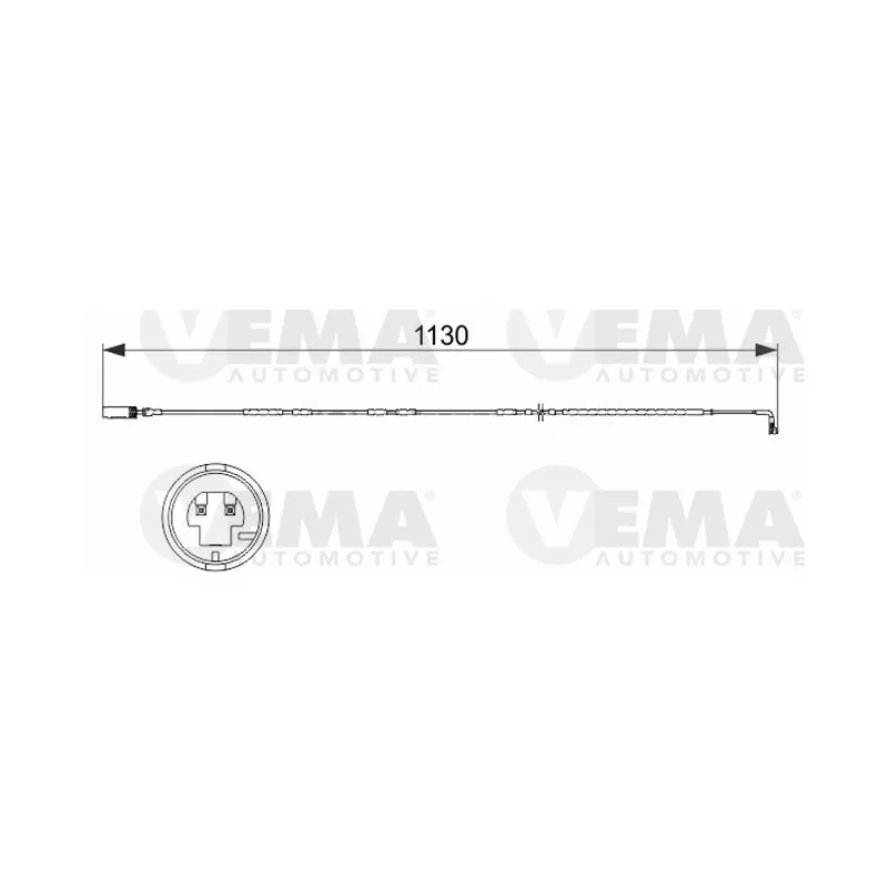 Contact d'avertissement, usure des plaquettes de frein VEMA 117507
