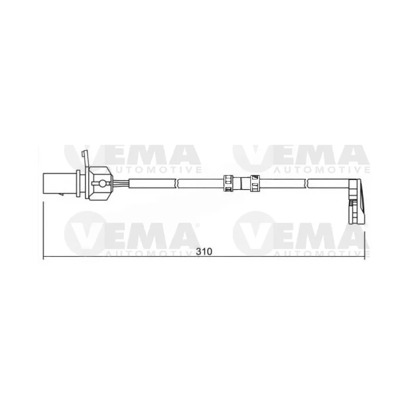 Contact d'avertissement, usure des plaquettes de frein VEMA 117523