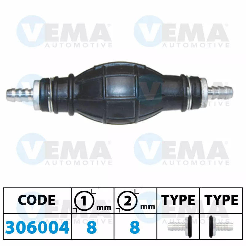 Pompe, préalimentation de carburant VEMA 306004