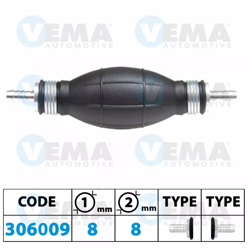 Pompe, préalimentation de carburant VEMA 306009