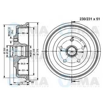 Tambour de frein VEMA
