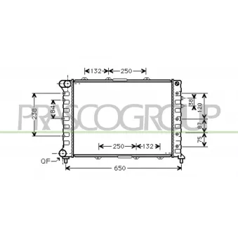 Radiateur, refroidissement du moteur PRASCO AA080R002