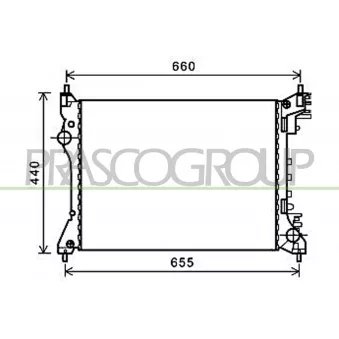 Radiateur, refroidissement du moteur PRASCO AA210R003