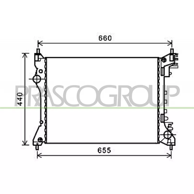 Radiateur, refroidissement du moteur PRASCO AA210R003