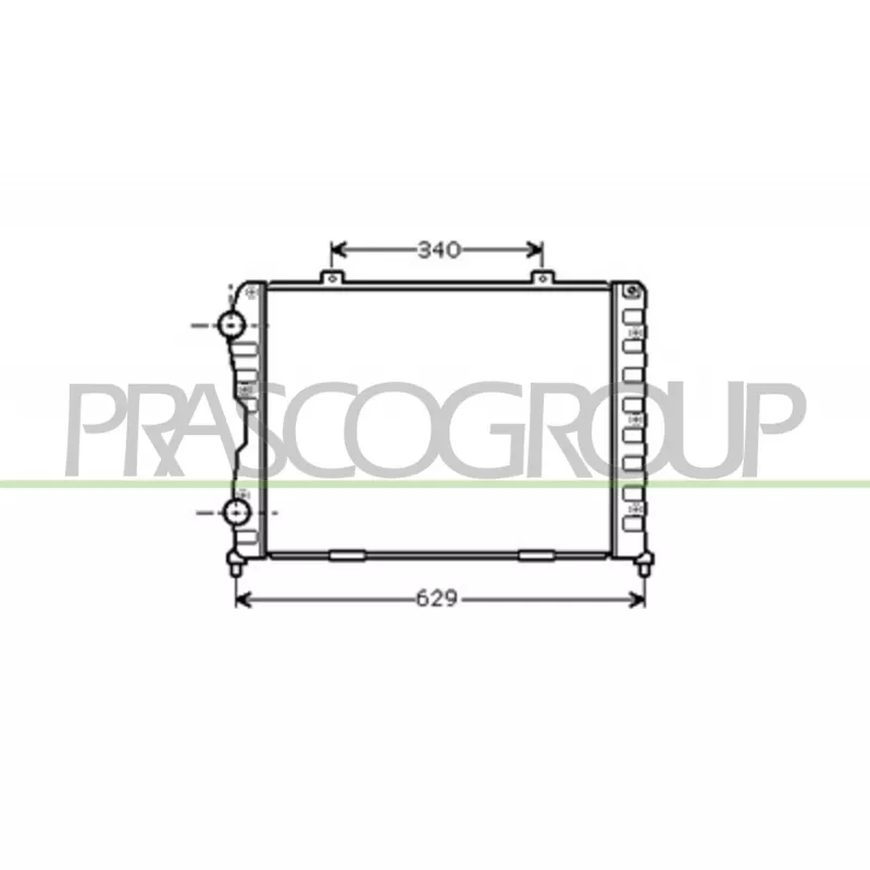Radiateur, refroidissement du moteur PRASCO AA620R002