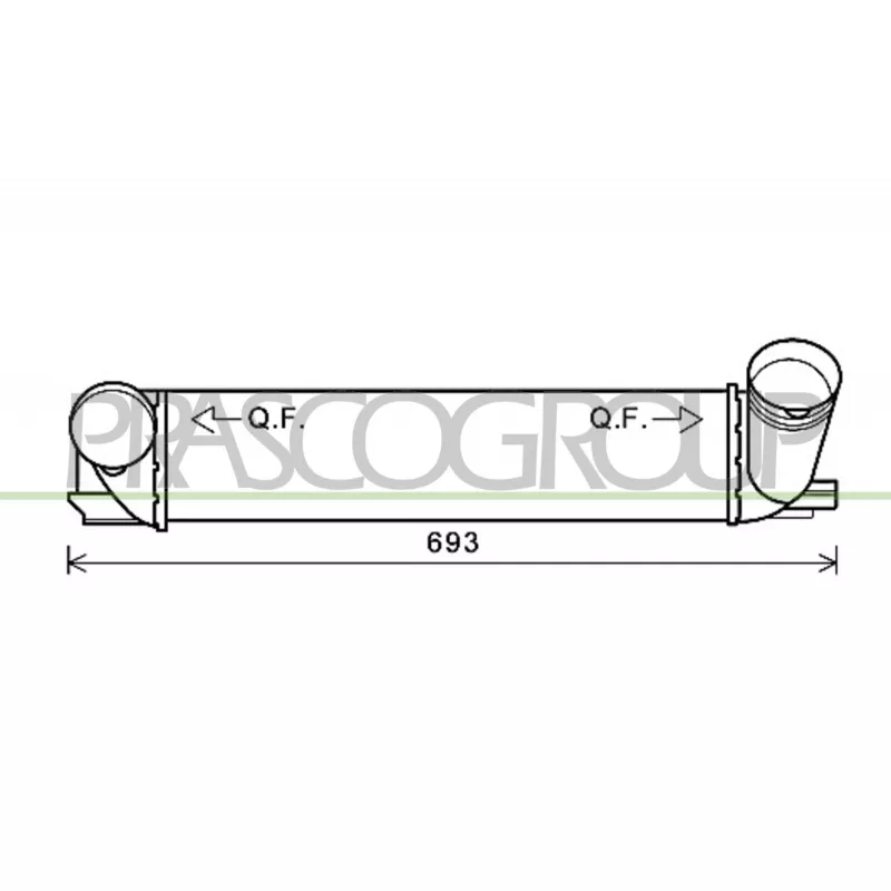 Intercooler, échangeur PRASCO BM026N003