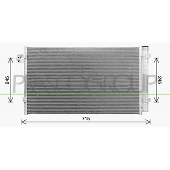 Condenseur, climatisation PRASCO BM053C001
