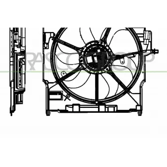 Ventilateur, refroidissement du moteur PRASCO BM824F001