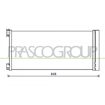 Condenseur, climatisation PRASCO FT900C001