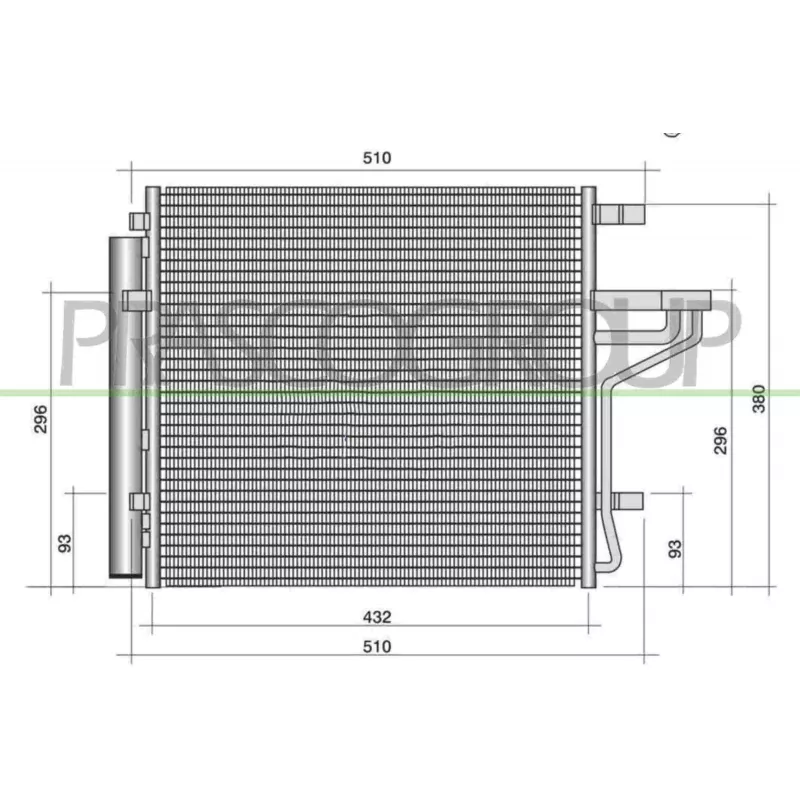 Condenseur, climatisation PRASCO KI328C002