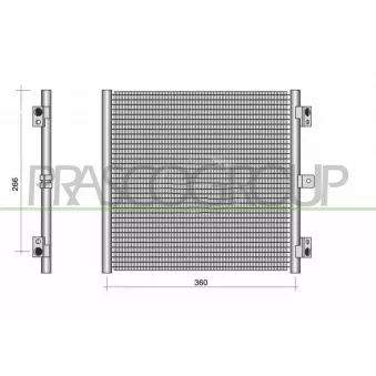 Condenseur, climatisation PRASCO PR506C001