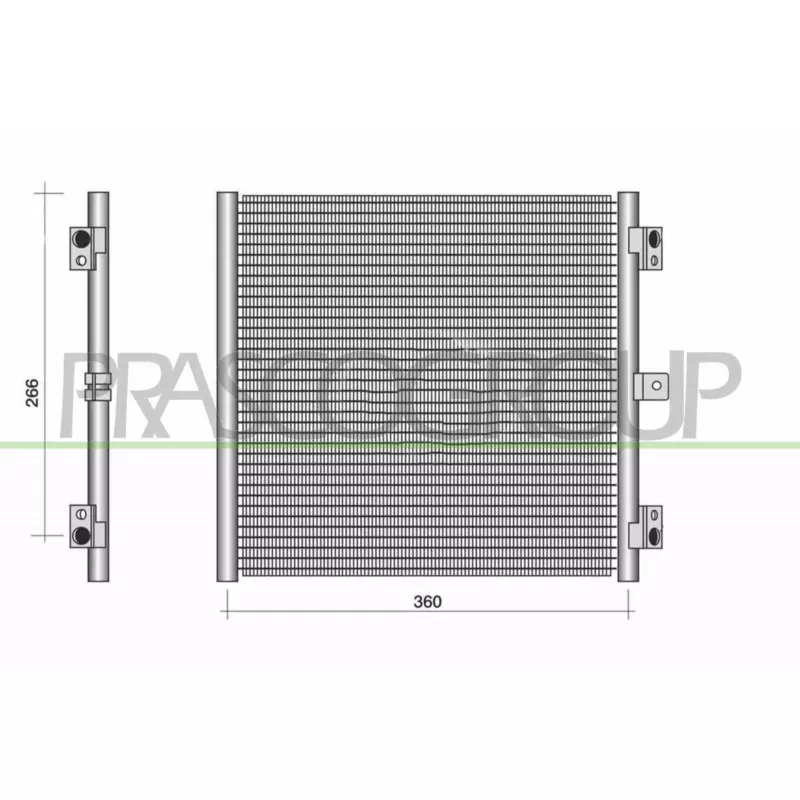 Condenseur, climatisation PRASCO PR506C001