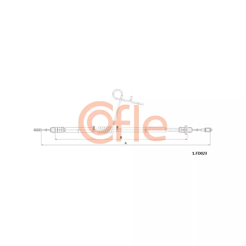 Tirette à câble, frein de stationnement COFLE 92.1.FD023