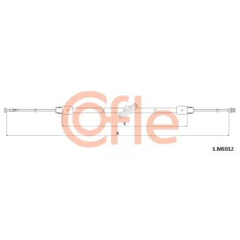Tirette à câble, frein de stationnement COFLE