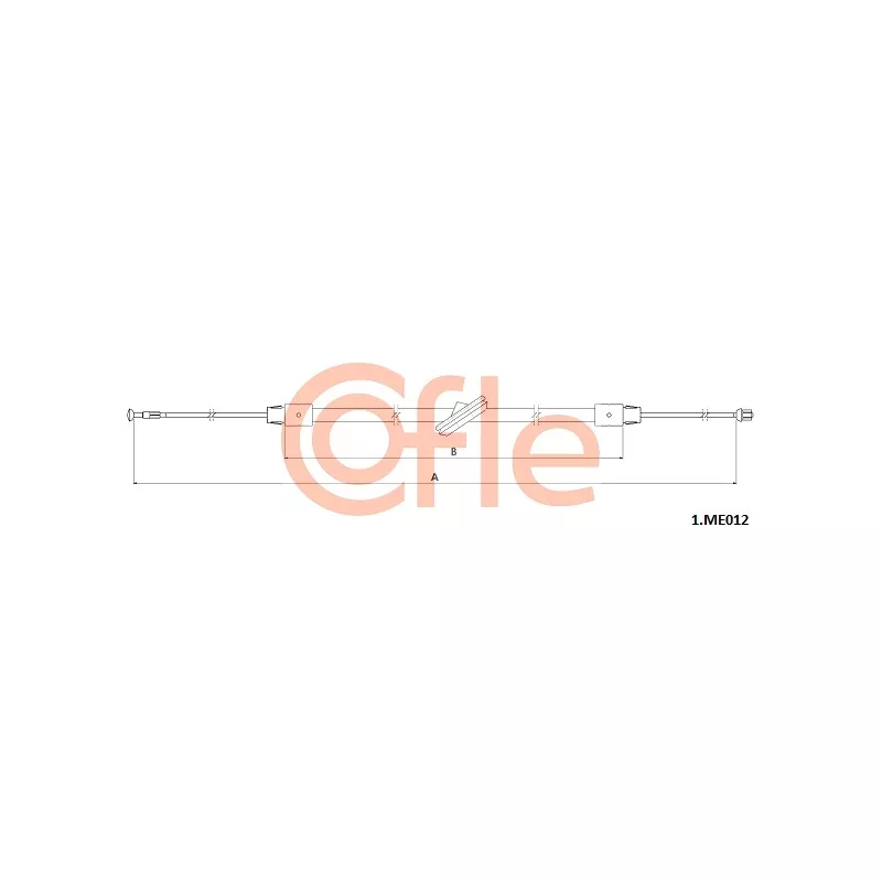 Tirette à câble, frein de stationnement COFLE 92.1.ME012