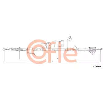 Tirette à câble, frein de stationnement COFLE