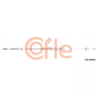 Tirette à câble, boîte de vitesse manuelle COFLE 92.2CB.VK058