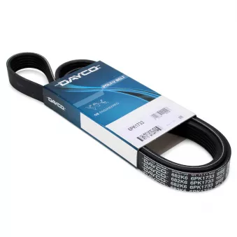 Courroie trapézoïdale à nervures DAYCO 6PK1733