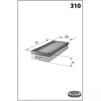 Filtre à air MOTRIO 8660003747