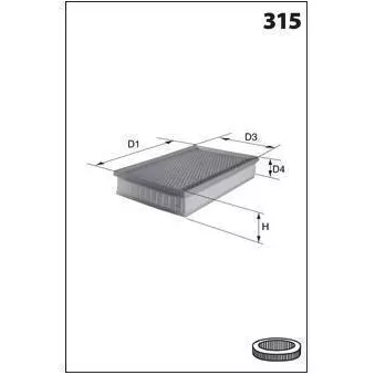 Filtre à air MOTRIO 8660003757