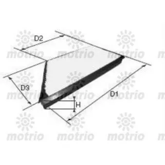 Filtre, air de l'habitacle MOTRIO 8671004559