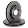 Jeu de 2 disques de frein arrière BREMBO 09.9582.11 - Visuel 2