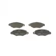 Jeu de 4 plaquettes de frein avant BOSCH 0 986 495 235 - Visuel 1