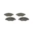 Jeu de 4 plaquettes de frein avant BOSCH 0 986 495 235 - Visuel 3
