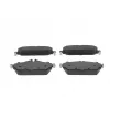 Jeu de 4 plaquettes de frein avant BOSCH 0 986 494 951 - Visuel 1