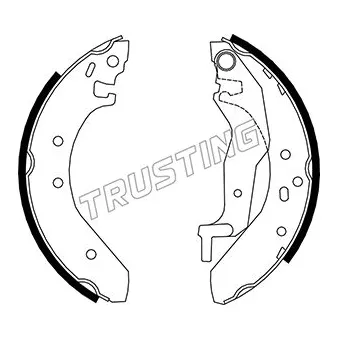 Jeu de mâchoires de frein TRUSTING 007.017
