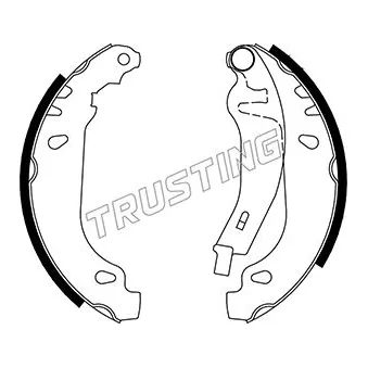 Jeu de mâchoires de frein TRUSTING 022.032Y