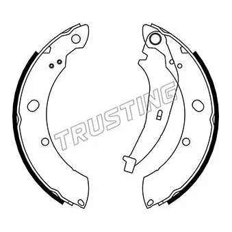 Jeu de mâchoires de frein TRUSTING 023.008