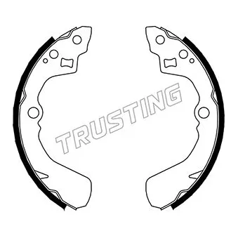 Jeu de mâchoires de frein TRUSTING 026.345