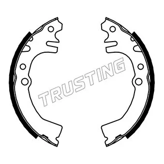 Jeu de mâchoires de frein TRUSTING 026.346