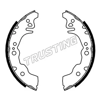 Jeu de mâchoires de frein TRUSTING 026.352