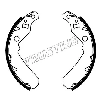 Jeu de mâchoires de frein TRUSTING 026.354