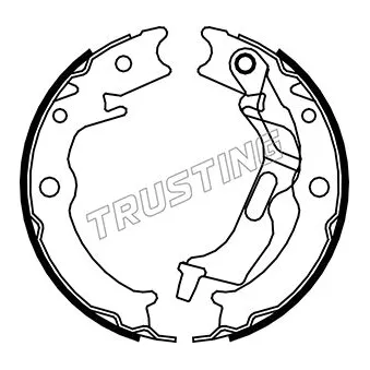 Jeu de mâchoires de frein, frein de stationnement TRUSTING