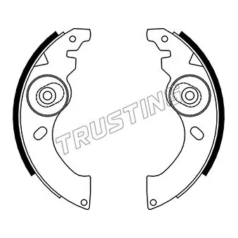 Jeu de mâchoires de frein TRUSTING 034.002