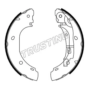 Jeu de mâchoires de frein TRUSTING 034.106