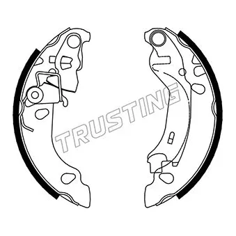 Jeu de mâchoires de frein TRUSTING 034.107